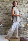 Oscar Drape Trapeze Tank Mocha
